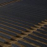 gray solar panel lot