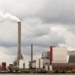 nuclear power plant under cloudy sky