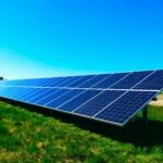 blue solar panel